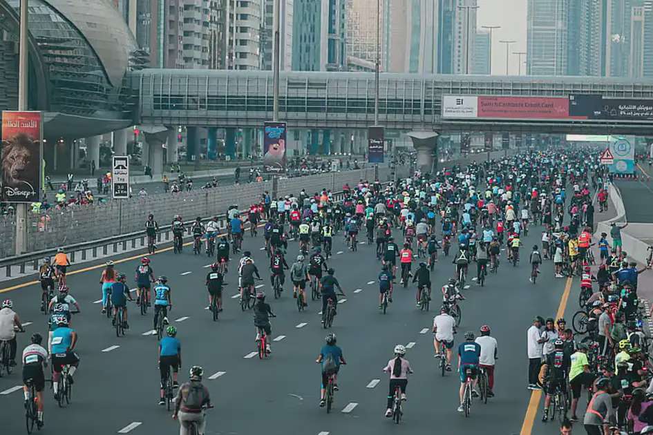 Dubai shuts key roads for Sunday's Dubai Ride cycling event